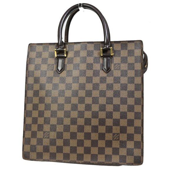 LOUIS VUITTON Venice PM Hand Tote Bag Damier Ebene Leather Brown